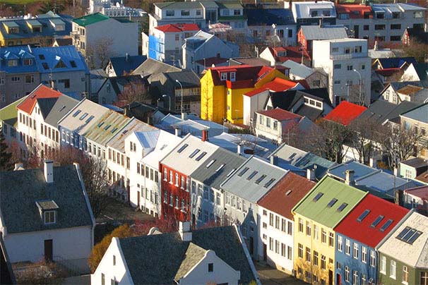 Iceland rooftops