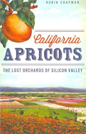 Cover image of California Apricots: The Lost Orchards of Silicon Valley, by Robin Chapman